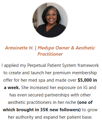 Antoinette H. testimonial