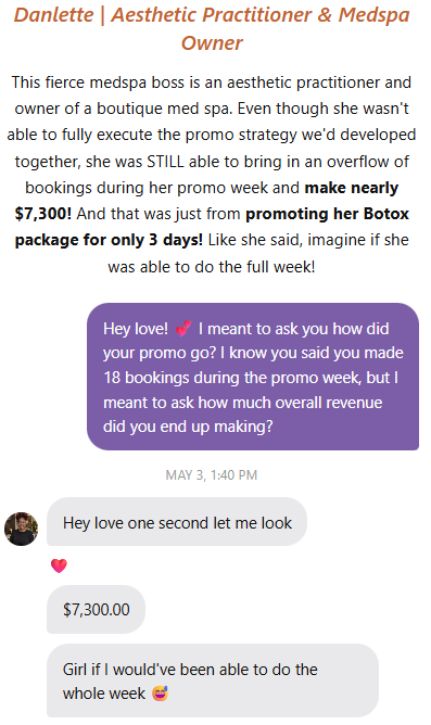 Danlette testimonial
