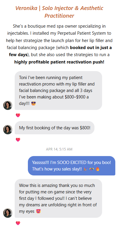 Veronika testimonial